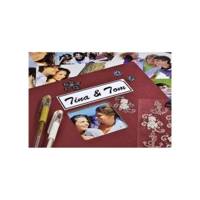 Album photo Jumbo "Fine Art" 30 x 30 cm 100 pages blanches Bordeaux - HAMA