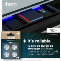Pack 4 Piles Bouton Lithium CR2025 3V Idéale Clé de Voiture, Montre - ITSON