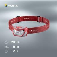 Lampe frontale LED "Outdoor Sports H20 Pro" rouge/gris - VARTA