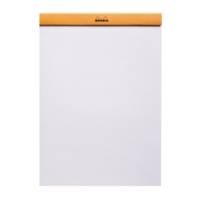 Bloc agrafé N°18 21x29,7 cm 80 feuillets uni 80g - Orange - RHODIA