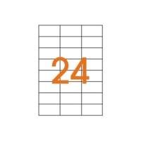 Boite de 2400 étiquettes 70x37 mm (24 x 100F A4) Multi-usage Coin Droit Perm. Blanc - APLI-AGIPA