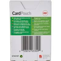 Lot 100 Pochettes plastification 60x90mm carte de visite brillant 2x125 microns - GBC