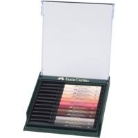 Box Pitt Artist Pen pointe pinceau B 12 couleurs chair - FABER-CASTELL