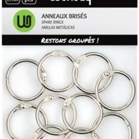 Sachet de 10 anneaux brisés Métal diamètre: 25 mm - WONDAY
