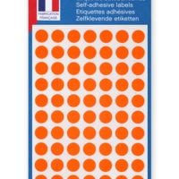 Sachet de 462 étiquettes Gommettes de signalisation Rondes 8 mm Orange - Apli-Agipa