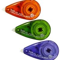 Lot de 3 Rollers correcteur MINI 4,2 mm x 6 m Assortis - PLUS JAPAN