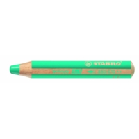 Crayon WOODY 3 en 1 Extra large Vert jade clair - STABILO