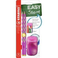 Kit d'écriture école EASYgraph "S", droitier, rose - STABILO