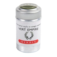 Boîte de 6 cartouches d'encre standard Vert empire - Herbin