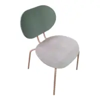 Chaise empilable Hari Ondaretta DESIR 11 vert/gris/taupe - OCCASION