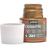 Flacon 45 ml peinture CERAMIC faïence et multi support OR RICHE - PÉBÉO