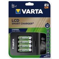 Chargeur LCD Smart Charger+ avec 4 Accus 2100 mAh AA - VARTA