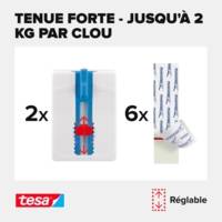 Pack 2 Clous AdhésifPowerstrips 2Kg pour papier peint et plâtre - TESA