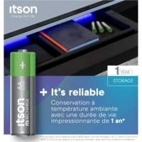Boîte de 8 piles rechargeables AA Pro NiMH prêtes à l'emploi, 2500 mAh - ITSON