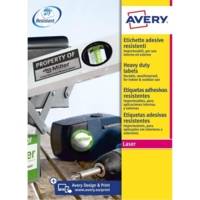 960 Étiquettes Ultra-Resistantes Polyester - Format 45,7 x 21,2mm - Laser Jaune - AVERY ZWECKFORM