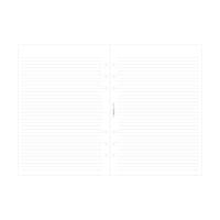 Recharge format A5 feuilles de notes lignées Blanc - FILOFAX
