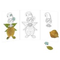 Carnet de coloriage Graffy nature trio - 12 Marionnettes à Doigts x 3 modèles - AVENUE MANDARINE