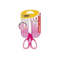 Ciseaux COMFORT Anneux souples 13 cm Rose ou Bleu - BIC