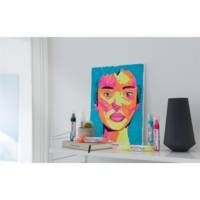 Marqueur acrylique large 5000 marron chocolat 5-10 mm - EDDING