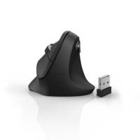 Souris sans fil verticale ergonomique "EMW-500", 6 boutons, noire - HAMA