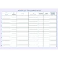 Registre "Conventions de stage" 210 x 297 mm 48 pages - ELVE