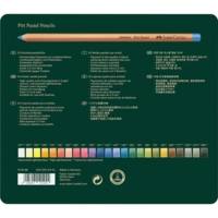 Etui Métal de 24 Crayons de couleur PITT PASTELL Assortis - FABER-CASTELL