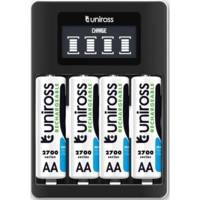 Chargeur LCD ULTRA RAPIDE Pour 1 à 4 Piles Ni-MH 1.2V AA AAA - UNIROSS