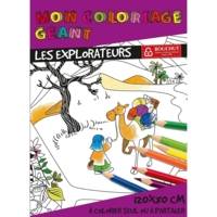 Coloriage géant "Les Explorateurs" 80 x 120 cm - BOUCHUT