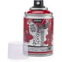 Aérosol 100 ml Peinture opaque permanente faible odeur Rouge brillant - PÉBÉO