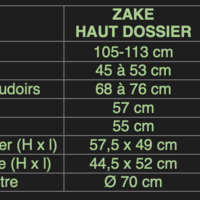 Fauteuil ZAKE haut dossier – ArtProg