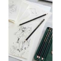 Crayon graphite PITT GRAPHITE Matt, étui de 6 - FABER-CASTELL