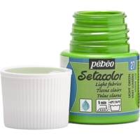 Flacon 45 ml Peinture Setacolor pour tissus clairs VERT LUMIER - PÉBÉO