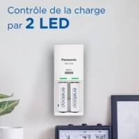 Eneloop Chargeur Compact Charger BW-CC50 avec 2xAA 2000 mAh - PANASONIC