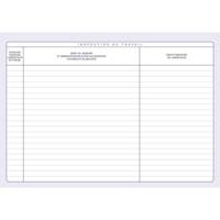 Registre Inspection du Travail/Comm Hygiène et Sécurité - 22 x 28 cm - 20 Pages - ELVE