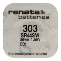 Pile bouton Silver Oxyde 303 / SR44SW 0% Mercure 1,55V - RENATA