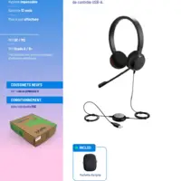 Casque micro filaire USB Jabra Evolve 20 reconditionné