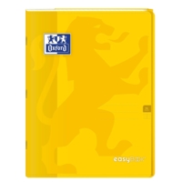 Cahier Easybook agrafé 24x32cm 96 pages grands carreaux 90g jaune - Oxford
