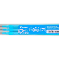 Set de 3 Recharges friXion Ball (BLS-FR7) Turquoise - Pilot