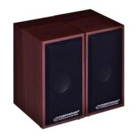 Haut-parleurs Folk EP122 2.0 6W Bois Marron - ESPERANZA