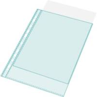 Sachet 100 pochettes perforées PP A4 grainé 5/100 Transparent - EXACOMPTA
