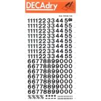 Chiffres Transferts (1 Feuille) DD57F 8 mm Noir - Apli-Agipa