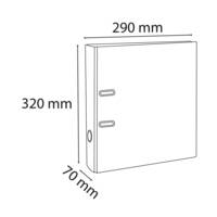 Classeur à levier PVC A4 dos de 70mm - Vert clair - EXACOMPTA