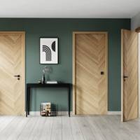 Bloc-porte pleine SUMBA plaqué bois chêne Hui.72 à 100 mm - 204x93 cm - gauche poussant - Gedimat - SOGAL