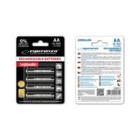 Pack 4 Batteries Rechargeables HIGH CAPACITY Ni-MH AA 2600MAH - ESPERANZA
