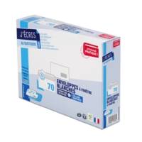Boîte de 70 enveloppes blanches C5 162x229 80 g/m² fenêtre 45x100 - GPV