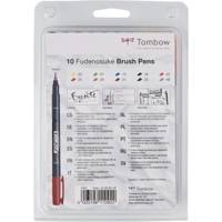Set de 10 Feutre Dessin et Calligraphie Pointe Brush Fudenosuke Color - TOMBOW