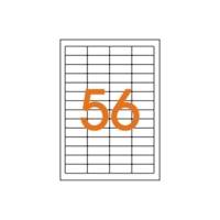 Etui 1400 étiquette 20x50 mm (56 x 25F A4) Multi-usage Coin Rond Permanent Blanc - APLI-AGIPA