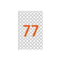 Sachet de 462 étiquettes Gommettes de signalisation Rondes 8 mm Rouge - APLI-AGIPA