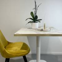 Plateau de table rectangle Marbre Olympo & laiton - RestooTab
