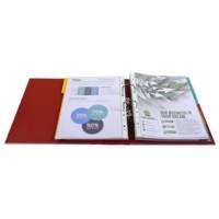 Classeur à levier Prem'Touch intérieur extérieur Polypro Dos 80mm A4 maxi Bordeaux - EXACOMPTA